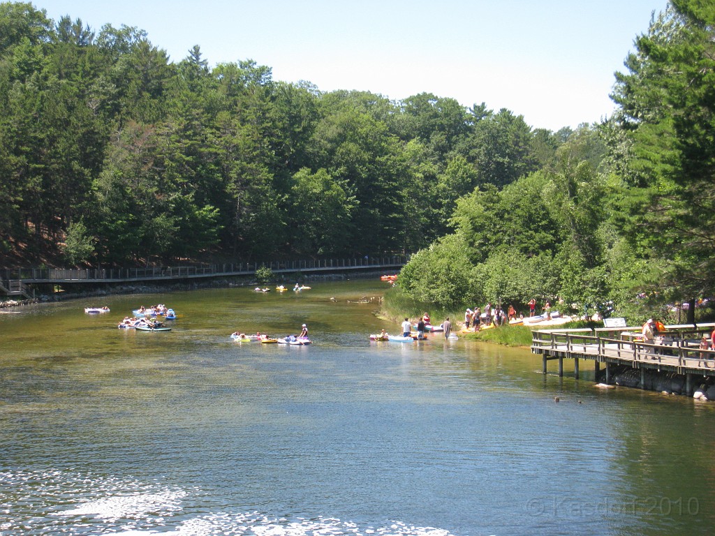 Michigan TC 2010-07 0285.jpg - So crowded there is a line to put  your float into the river.-